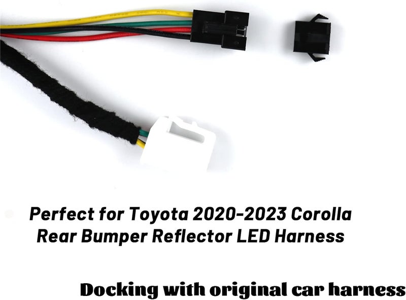 PGTOPONE Smoked LED Rear Bumper Reflectors Fog Brake Tail Light Sequential Turn Signal Lamps Accessories Kit For 2020 2021 2022 2023 Toyota Corolla L LE SE (Rear Fog Light B) - Image 2